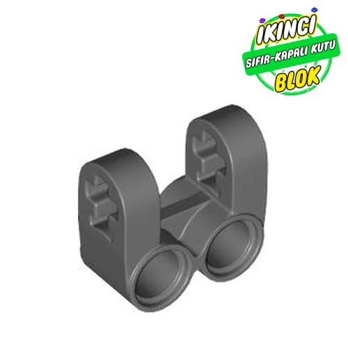 LEGO® Technic Axle and Pin Connector Perpendicular Double Split Koyu Mavimsi Gri Sıfır