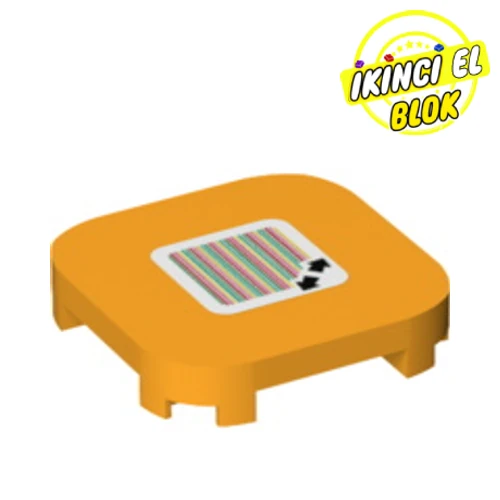 LEGO® 6326767 68869pb003-110 Tile Round Corners 4 x 4 x 2/3 with Double ...