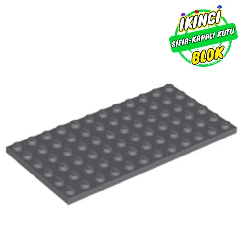 LEGO® Plate 6 x 12 Koyu Mavimsi Gri Sıfır