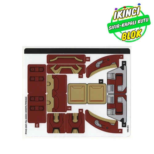 LEGO® Sticker Sheet for Set 76247-1 Renk Yok / Herhangi Bir Renk Sıfır