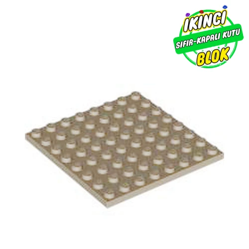 LEGO® Plate 8 x 8 Koyu Bej Sıfır