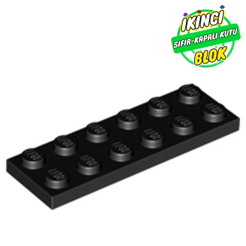 LEGO® Plate 2 x 6 Siyah Sıfır