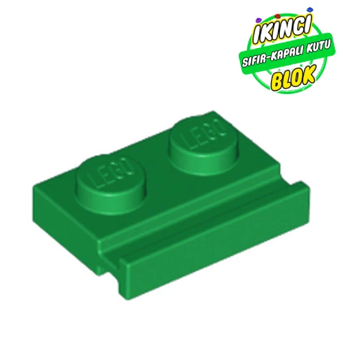 LEGO® Plate Special 1 x 2 with Door Rail Yeşil Sıfır