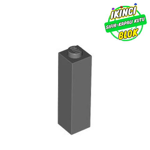 LEGO® 1 x 1 x 3 Tuğla Koyu Mavimsi Gri Sıfır