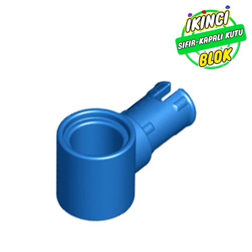 LEGO® Sürtünme Yüzeyli Pim, Pim Delikli Mavi Sıfır
