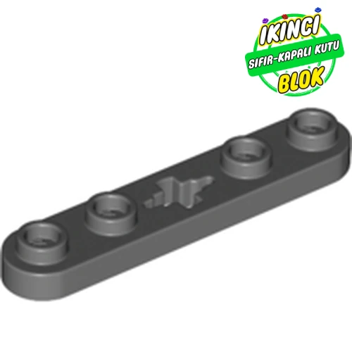 LEGO® Technic Plate 1 x 5 with Smooth Ends, 4 Studs and Centre Axle Hole Koyu Mavimsi Gri Sıfır