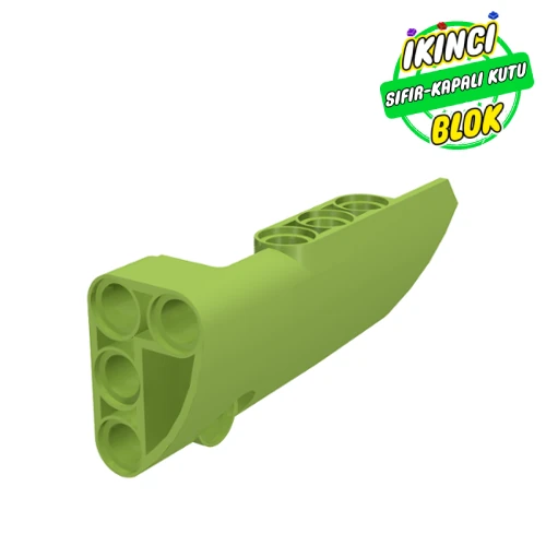 LEGO® 4 Numaralı Kavlisli Uzun B Tarafı Technic Panel Limon Yeşili Sıfır