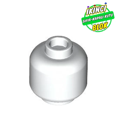 LEGO® Şeffaf Minifigür Kafa Beyaz Sıfır