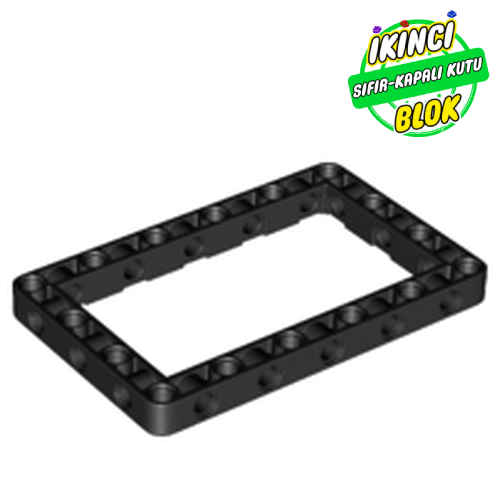 LEGO® 7 x 11 Ortası Boş Liftarm Siyah Sıfır