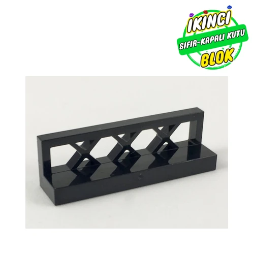 LEGO® Fence Lattice 1 x 4 x 1 Siyah Sıfır