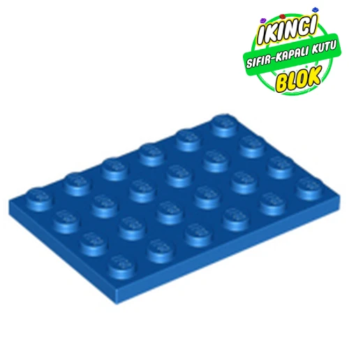 LEGO® Plate 4 x 6 Mavi Sıfır