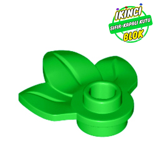 LEGO® 1 x 1 3 Yapraklı Yaprak Parlak yeşil Sıfır