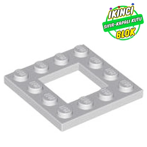 LEGO® Plate Special 4 x 4 with 2 x 2 Opening Açık Mavimsi Gri Sıfır
