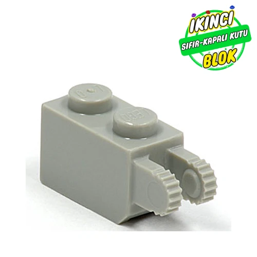 LEGO® 1 x 2 Kilitli Destekli Menteşe Plaka Açık Mavimsi Gri Sıfır