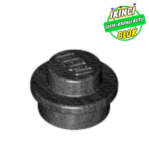 LEGO® Plate Round 1 x 1 with Solid Stud İnci Titanyum Sıfır