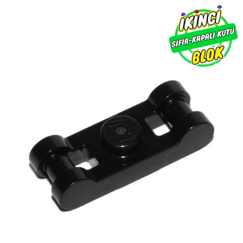 LEGO® Plate Special 1 x 1 with Handle on 2 Ends Siyah Sıfır