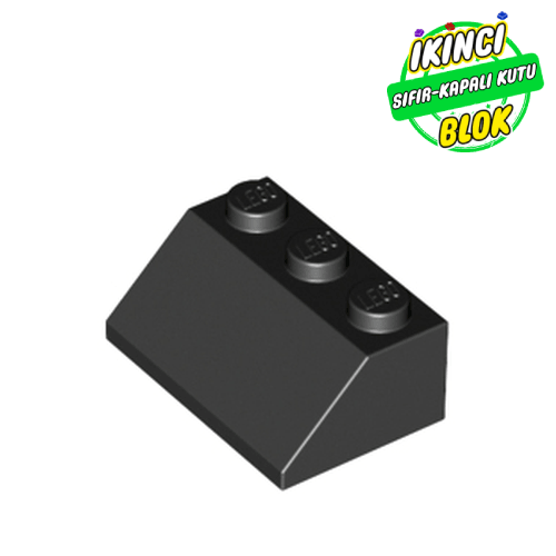 LEGO® 2 x 3 45 Derece Eğimli Parça Siyah Sıfır