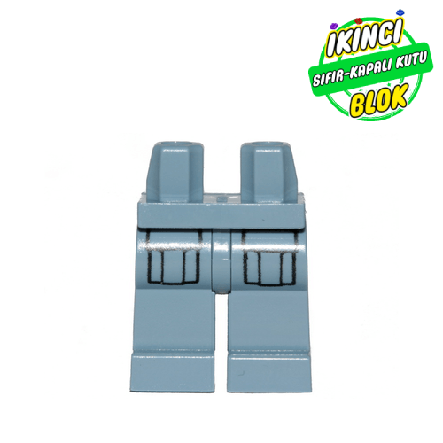 LEGO® Kargo Pantolon Desenli Minifigür Ayağı Kum Mavisi Sıfır
