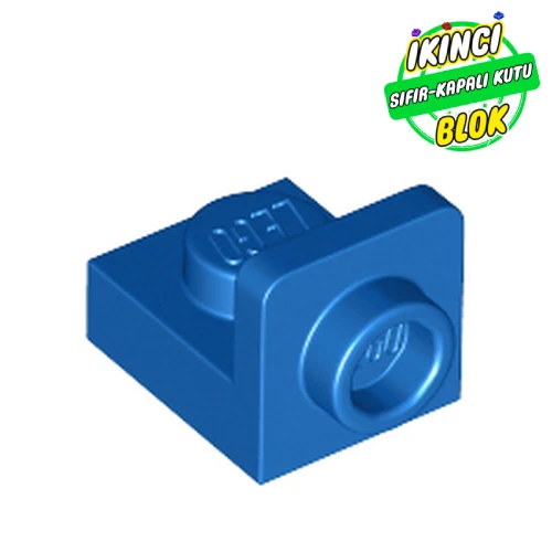 LEGO® 1 x 1 ve 1 x 1 Ters Braket Mavi Sıfır