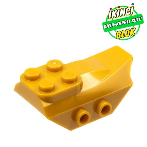 LEGO® 4 x 2 Eğimli Parça Kavisli Metalik Altın Sıfır