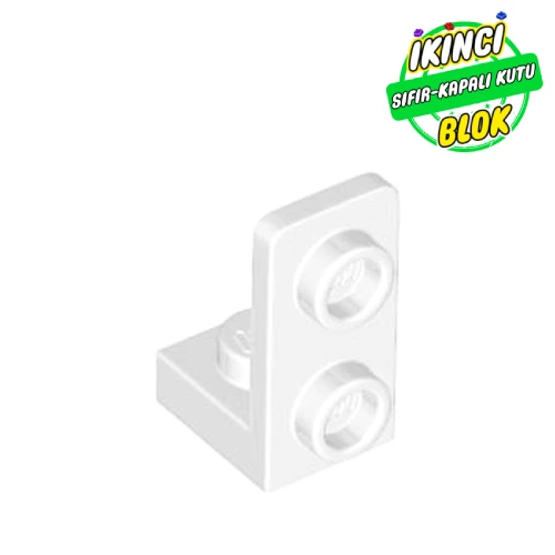 LEGO® Bracket 1 x 1 - 1 x 2 Inverted Beyaz Sıfır