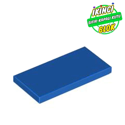 LEGO® Tile 2 x 4 with Groove Mavi Sıfır