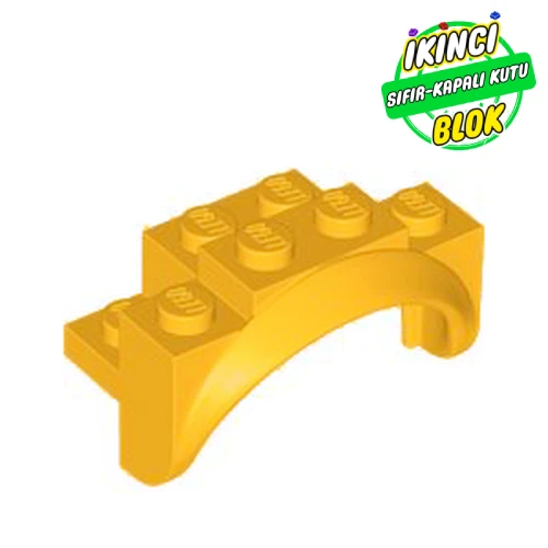 LEGO® Wheel Arch, Mudguard 4 x 2 x 2 1/2 Parlak Açık Turuncu Sıfır