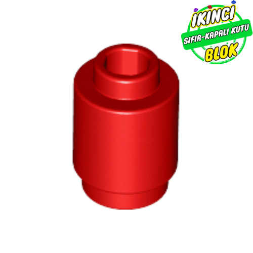 LEGO® 1 x 1 Kavisli Tuğla Kırmızı Sıfır