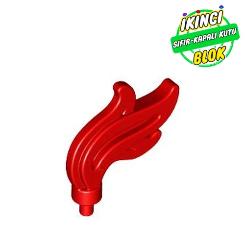 LEGO® Minifigür Kask Tüyü Kırmızı Sıfır