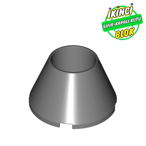 LEGO® Cone 4 x 4 x 2 Hollow No Studs Koyu Mavimsi Gri Sıfır