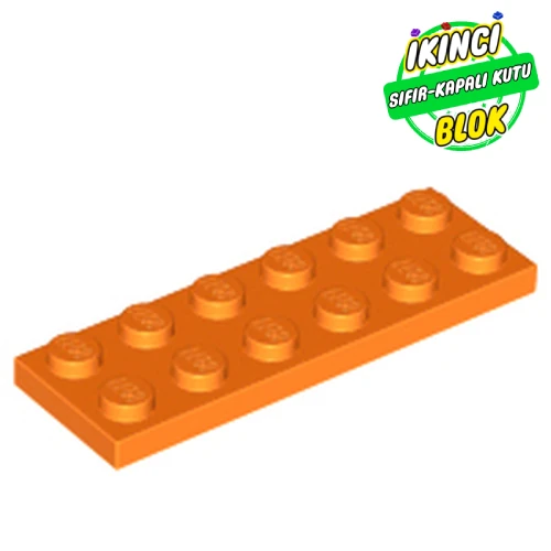 LEGO® 2 x 6 Plaka Turuncu Sıfır