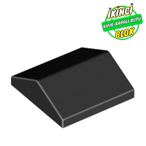 LEGO® Slope 33° 2 x 2 Double Siyah Sıfır