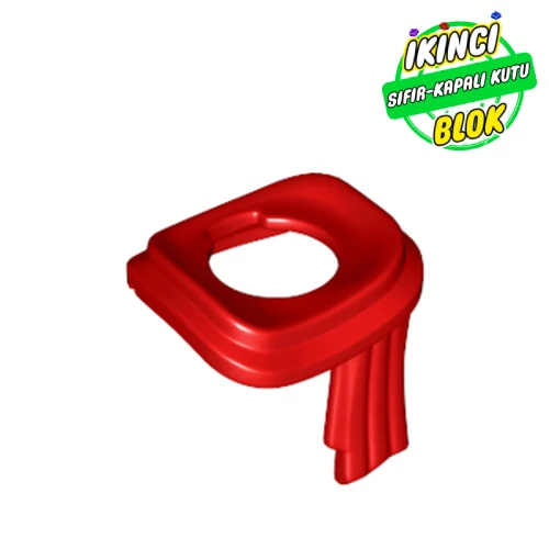 LEGO® Minifig Neckwear Long Scarf Wrapped Around Neck Kırmızı Sıfır