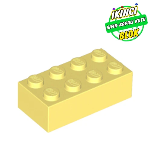 LEGO® Brick 2 x 4 Parlak Açık Sarı Sıfır