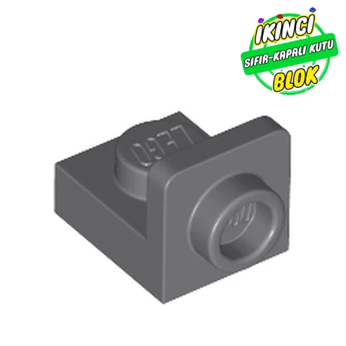 LEGO® Bracket 1 x 1 - 1 x 1 Inverted Koyu Mavimsi Gri Sıfır