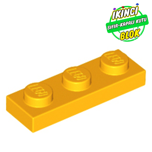 LEGO® 1 x 3 Plaka Parlak Açık Turuncu Sıfır