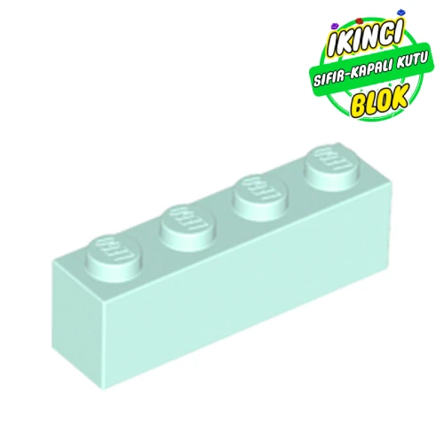 LEGO® Brick 1 x 4 Açık Akuamarin Sıfır