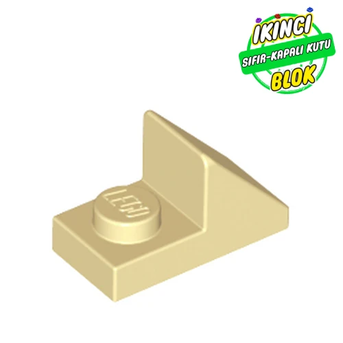 LEGO® Slope 45° 2 x 1 with 2/3 Cutout [New Version] Bej Sıfır