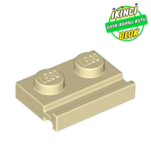 LEGO® Plate Special 1 x 2 with Door Rail Bej Sıfır