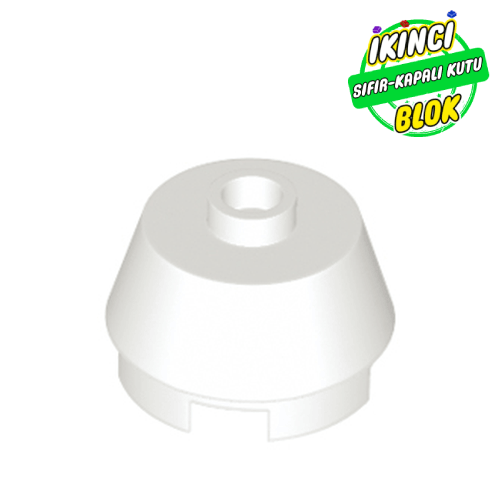 LEGO® 2 x 2 Kırpılmış Koni Beyaz Sıfır