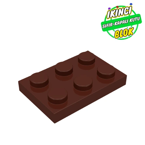LEGO® Plate 2 x 3 Kahverengi Sıfır