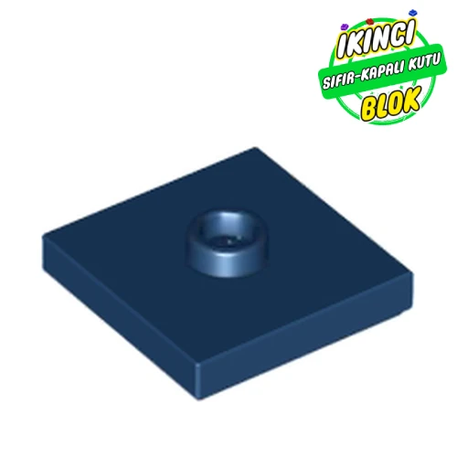 LEGO® Plate Special 2 x 2 with Groove and Center Stud (Jumper) Koyu Mavi Sıfır