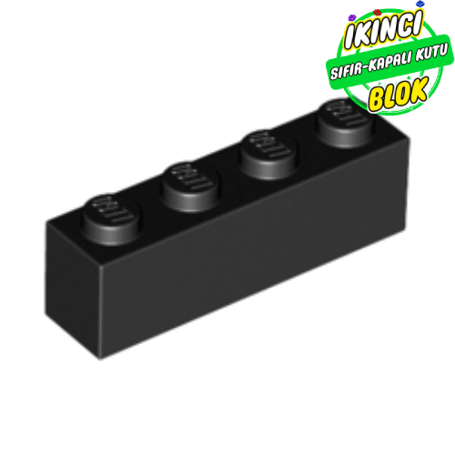 LEGO® 1 x 4 Tuğla Siyah Sıfır