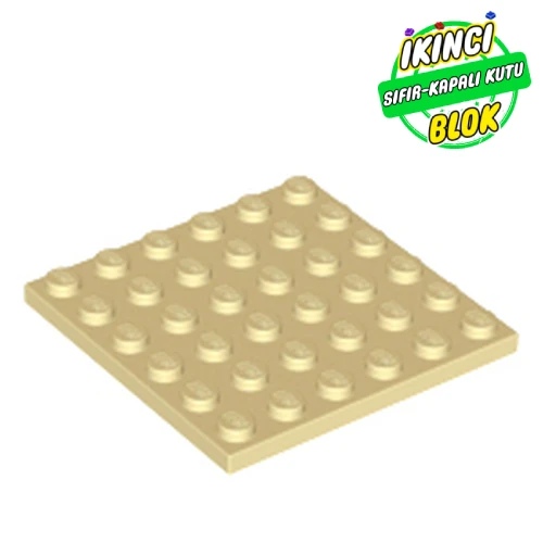 LEGO® Plate 6 x 6 Bej Sıfır