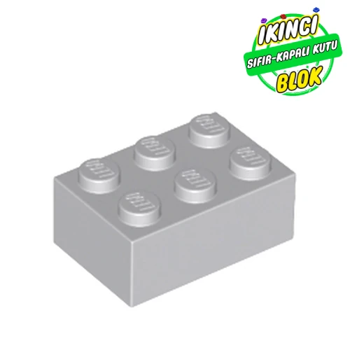 LEGO® Brick 2 x 3 Açık Mavimsi Gri Sıfır