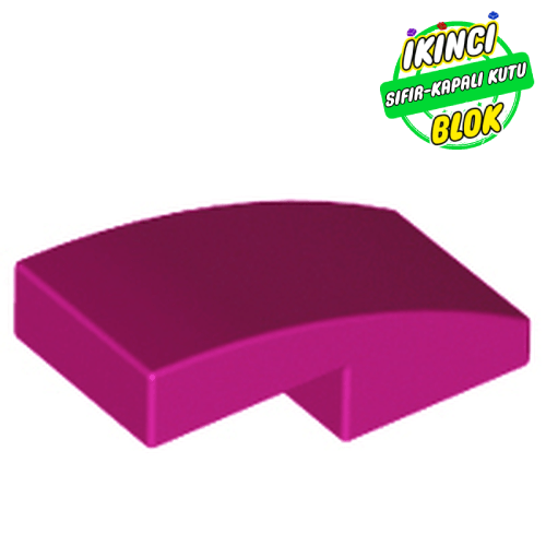LEGO® 2 x 1 x 2/3 Eğimli Parça Macenta Sıfır