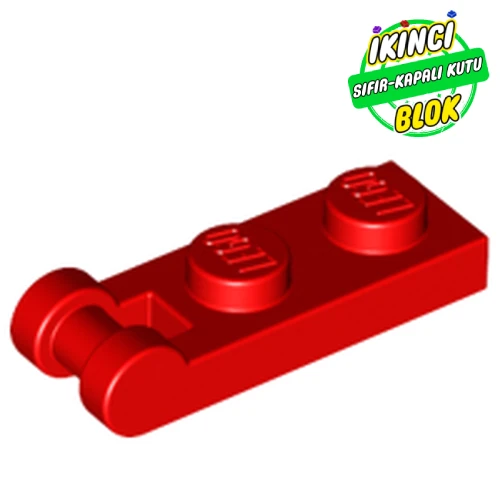 LEGO® Plate Special 1 x 2 with Handle on End [Closed Ends] Kırmızı Sıfır