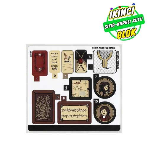 LEGO® Sticker Sheet for Set 10354-1 Renk Yok / Herhangi Bir Renk Sıfır