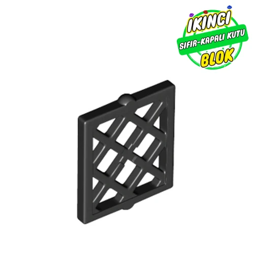 LEGO® Window Pane Latticed 1 x 2 x 2 Siyah Sıfır