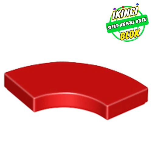 LEGO® Tile 2 x 2 Curved, Macaroni Kırmızı Sıfır